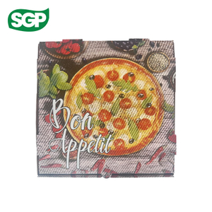Cajas de pizza personalizadas a todo color con impresi&oacute;n de borde a borde | MOQ bajo y embalaje ecol&oacute;gico